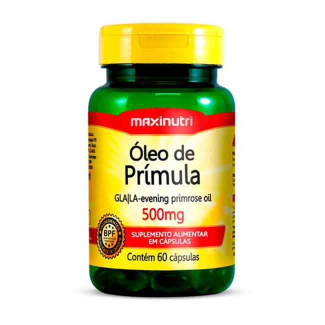 Óleo de Prímula 500mg 60 Cápsulas