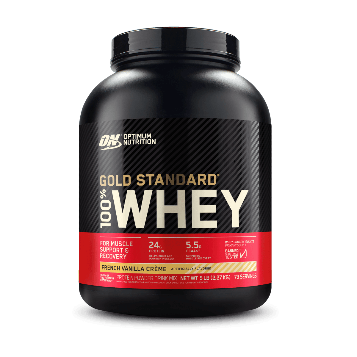 Optimum Nutrition Whey Protein 100% Gold Standard French Vanilla Creme 2.270kg