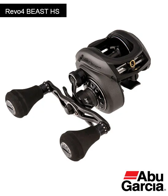 ABU GARCIA ACCESORIOS CARRETILLA REVO BEAST REVO-BEAST-40-HS DER. 5121 ACERO INOXIDABLE 11.3KILOS | 25 LIBRAS NEGRO