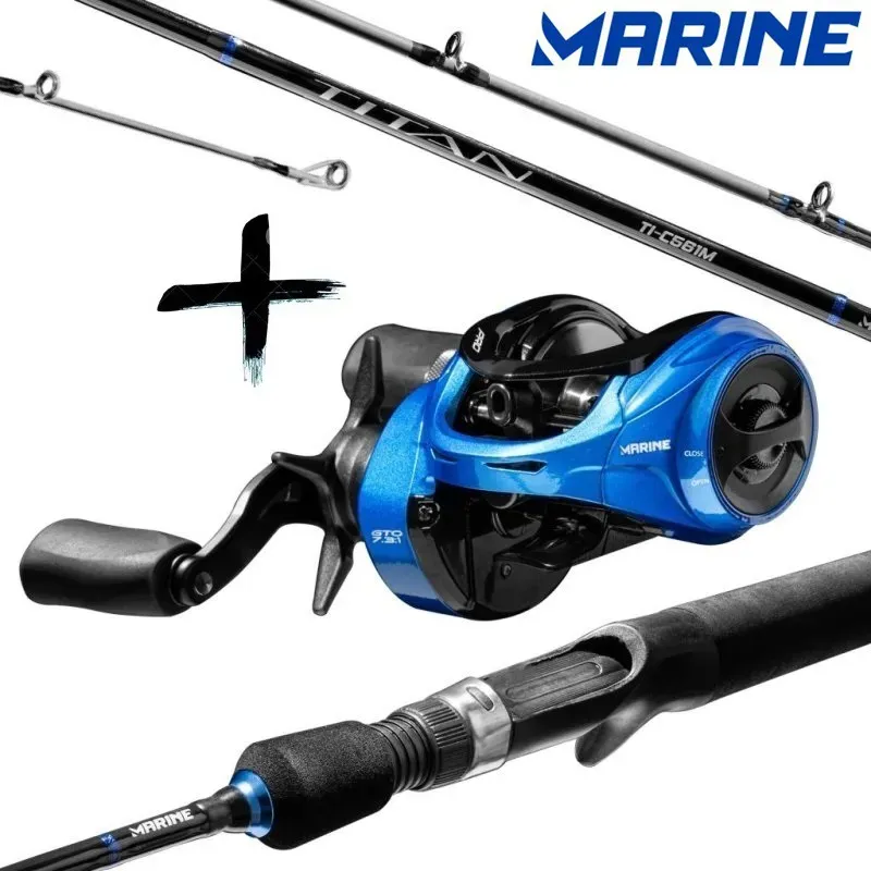 MARINE CONJUNTO TITAN PRO 4000SHI + VARA C561ML 1.68M 8-17LB DER