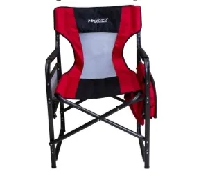 Maxgo Cadeira Dobrável CADEIRA-7 Metal Tejido Oxford 600D + PVC Vermelho