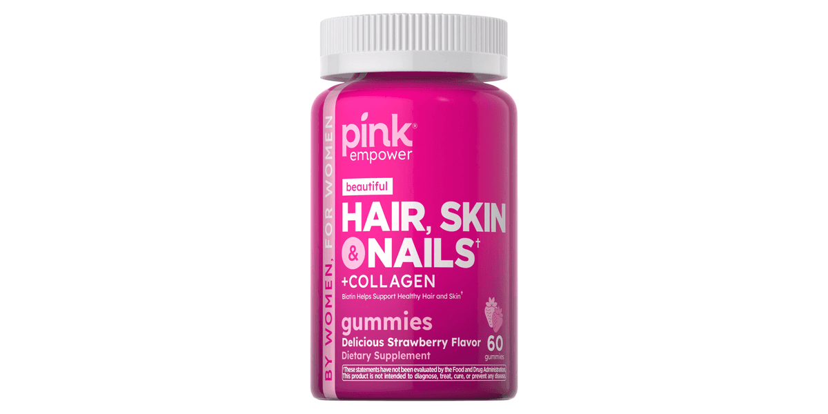 Pink Empower Hair, Skin e Nails 60 Cápsulas