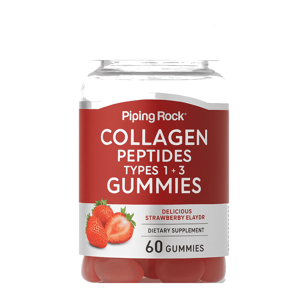 Piping Rock Collagen Peptides Types 1 + 3 Gummies 60 Gummies