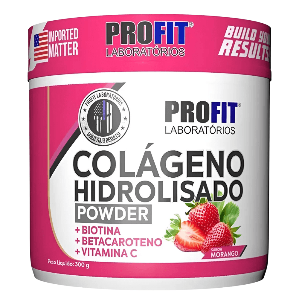 Profit Colágeno Hidrolisado Morango 300g