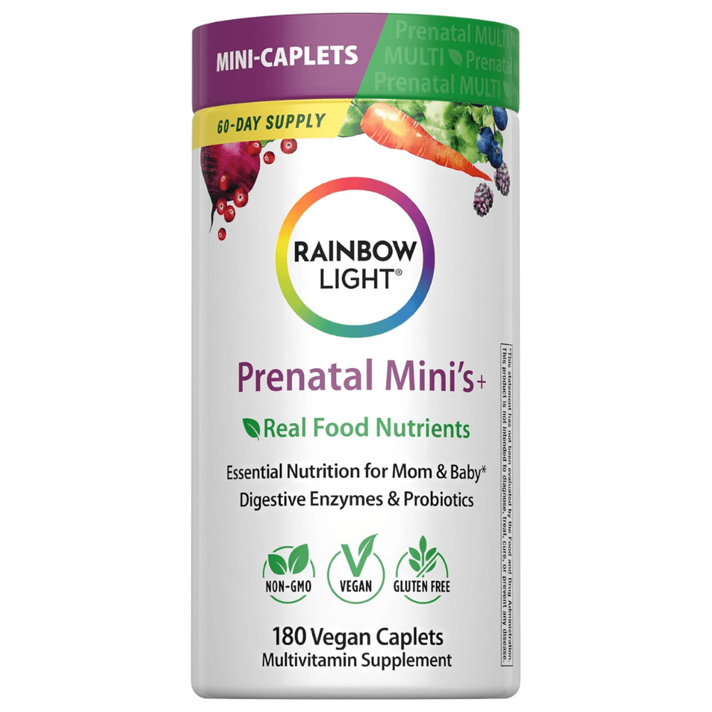 Rainbow Light Prenatal Mini's + Real Food Nutrients 180 caps