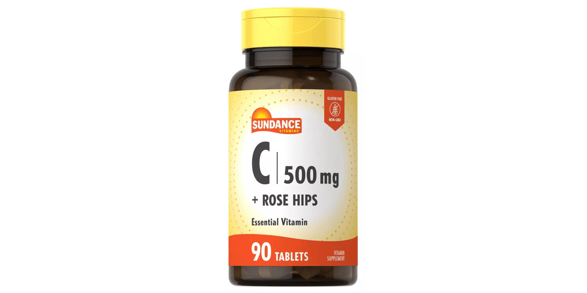 Sundance Vitamina C Com Rosa Mosqueta 500mg 90 Cápsulas