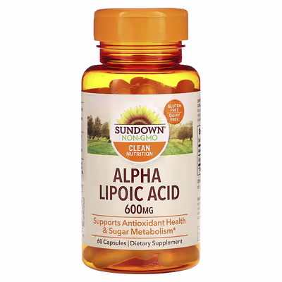 Sundown Alpha Lipoic Acid 600 mg 60 cápsulas