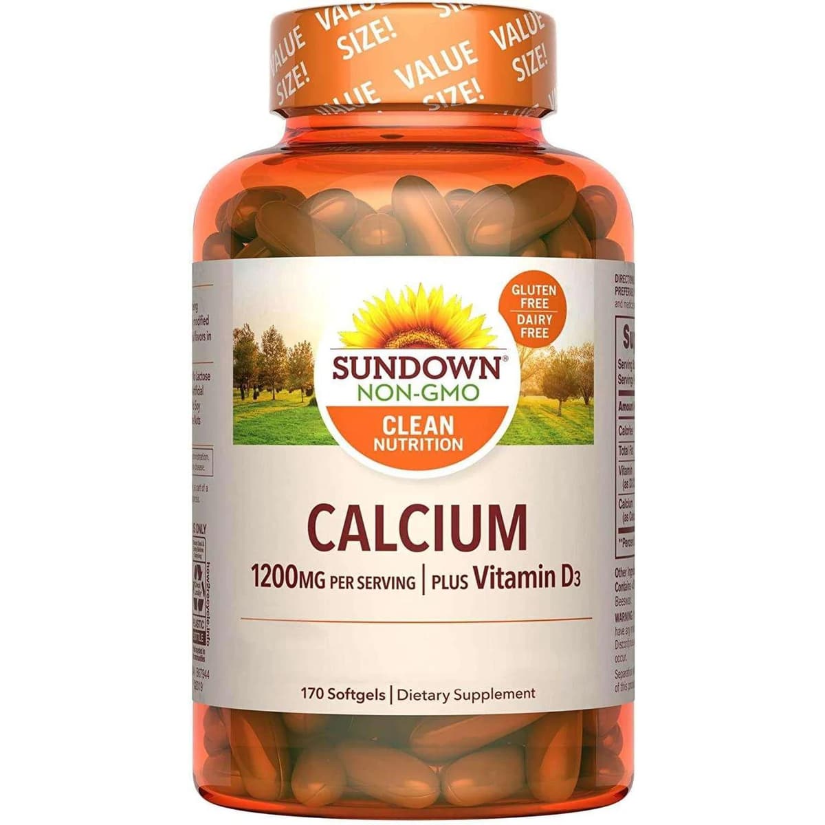 Sundown Calcio 1200 mg Plus Vitamina D3 170 caps