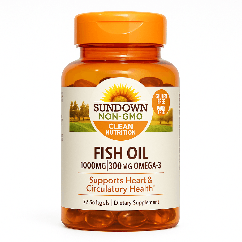 Sundown Fish Oil 1000mg 72 Cápsulas