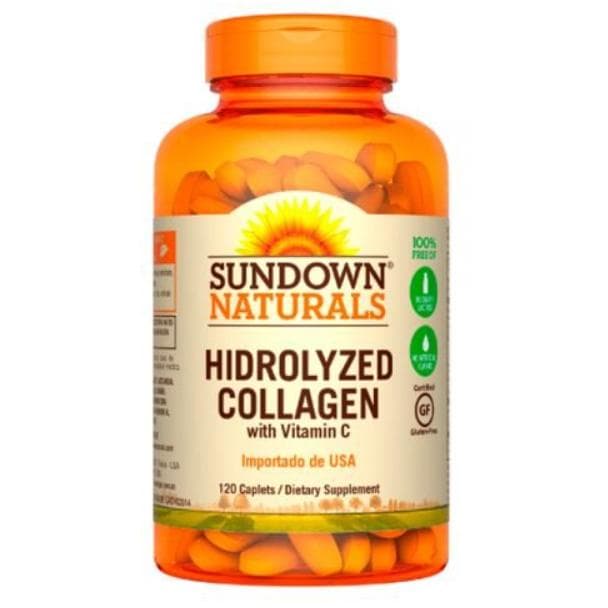 Sundown Hydrolyzed Collagen With Vitamin C 120 cápsulas