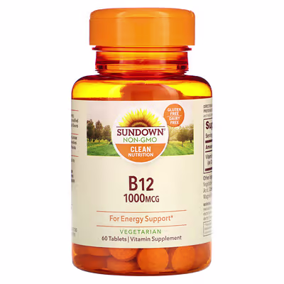 Sundown Naturals B-12, 1.000 mcg 60 comprimidos