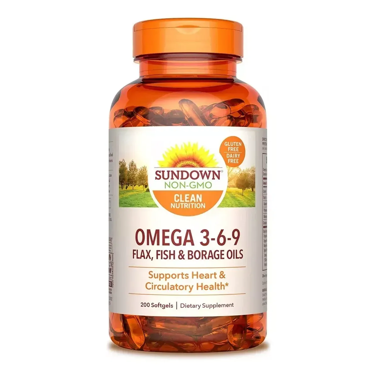 Sundown Omega 3-6-9 Softgels 200 cápsulas