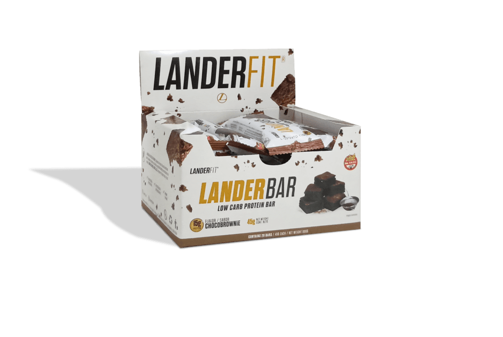 Barra de proteína landerbar low carb – caja x 20 unidades