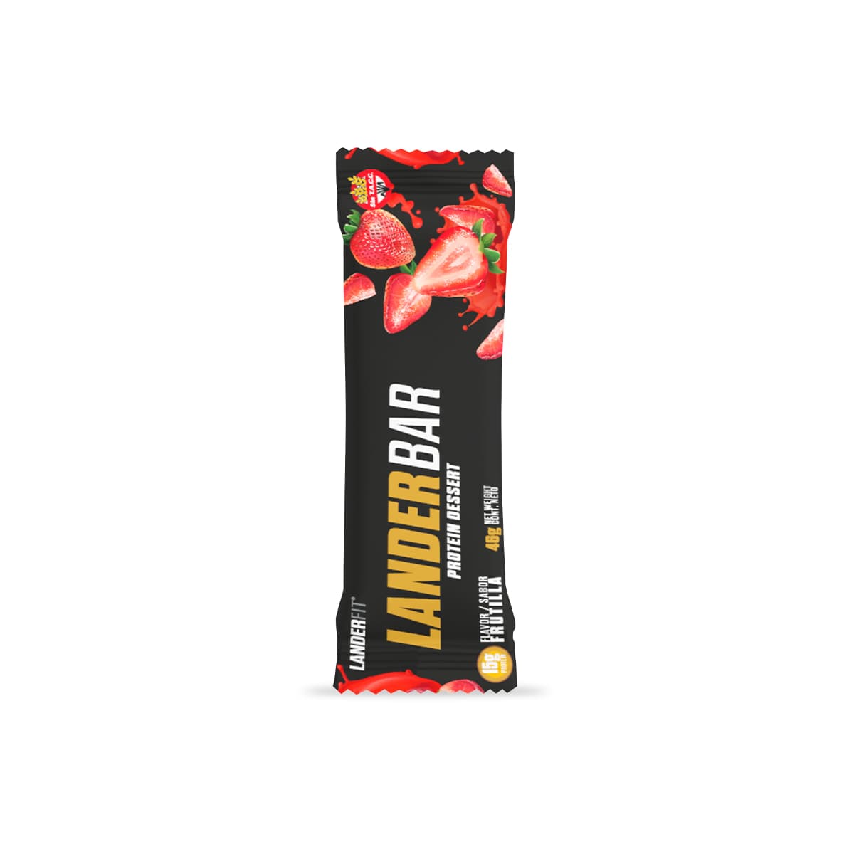 Barra de proteína landerbar protein dessert – frutilla