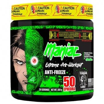 Terror Labz Maniac Extreme 30 Pre-Entreno Dosis