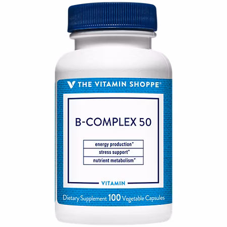 The Vitamin Shoppe B-Complex 50 100 cápsulas vegetales