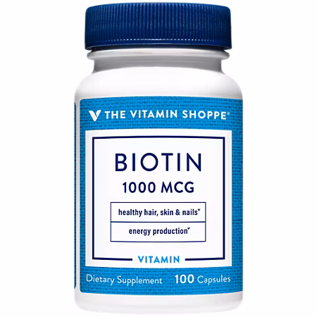 The Vitamin Shoppe Biotin 1000 mg 100 cápsulas
