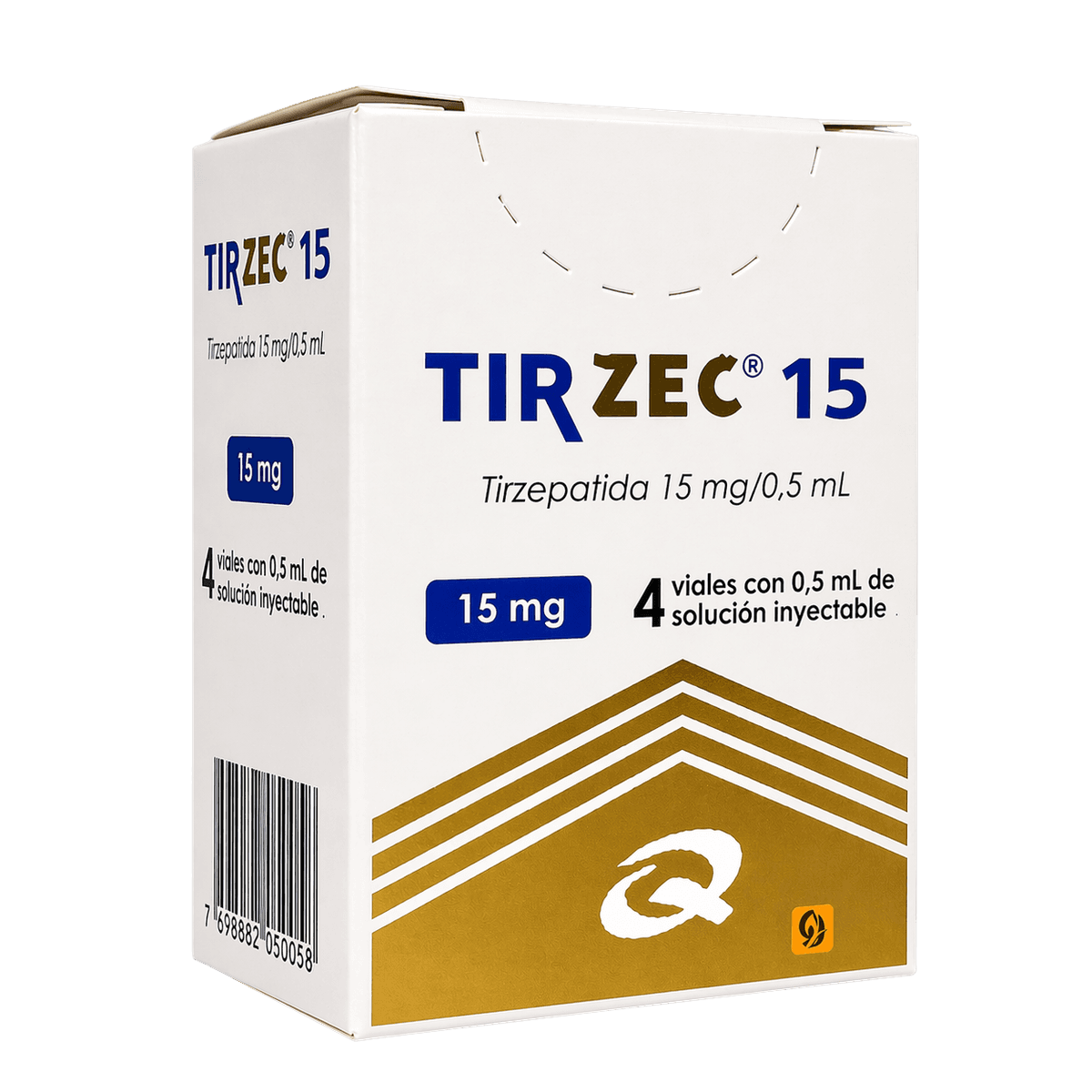 Tirzec 15mg 4 ampolas
