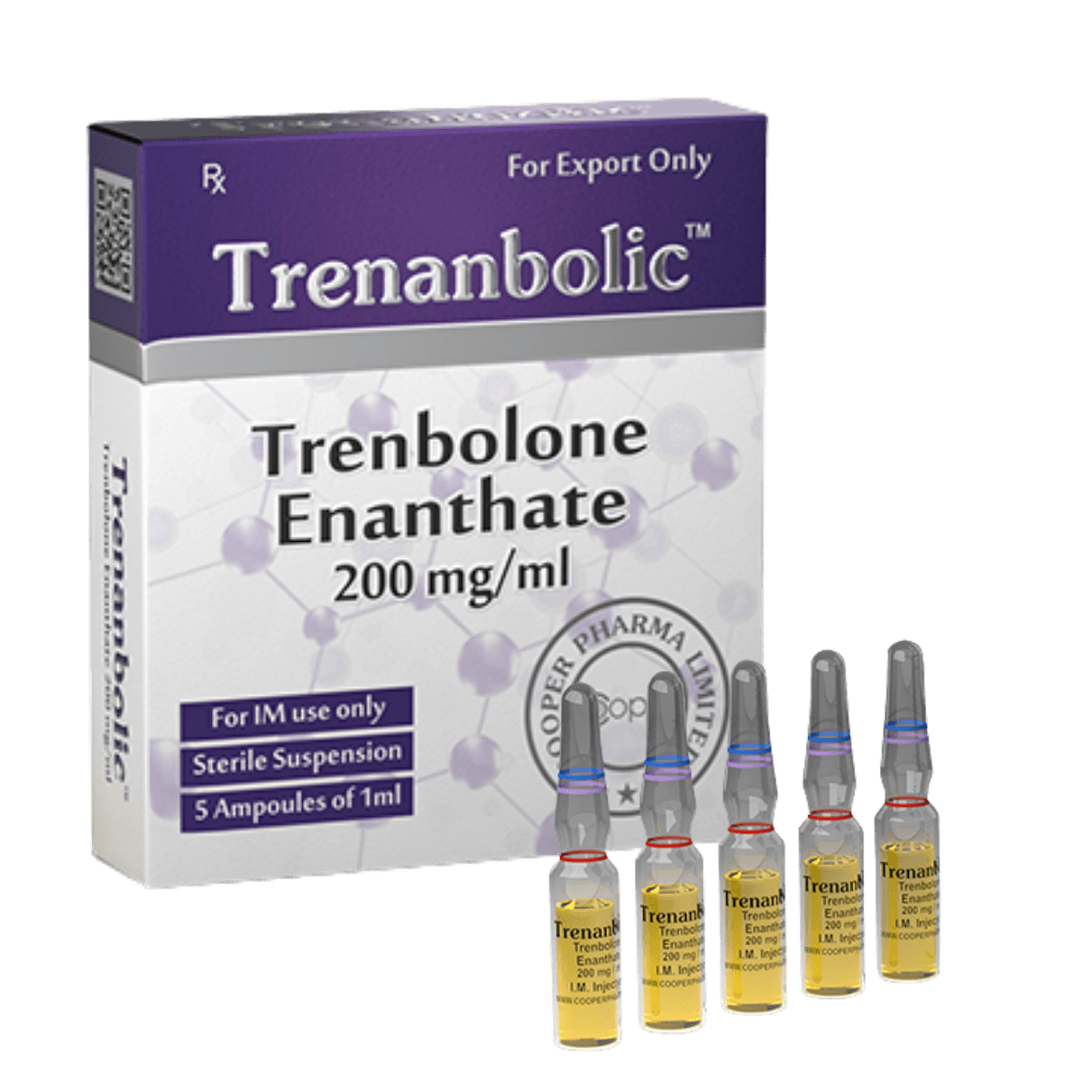 Trenanbolic Trenbolone Enanthate 200mg/ml – 5 Ampolas