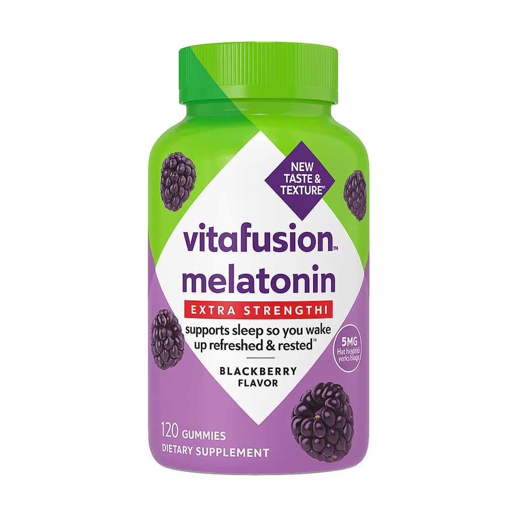 Vitafusion Melatonina Extra Strength 5mg 120 Gummies | Blackberry flavor